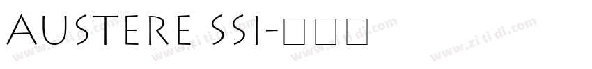 Austere SSi字体转换